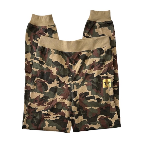 NEW True Religion Big Boy’s Joggers size L Green Camouflage - Picture 1 of 8